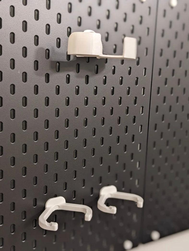 IKEA Skadis pegboard Meta Quest 2 holders