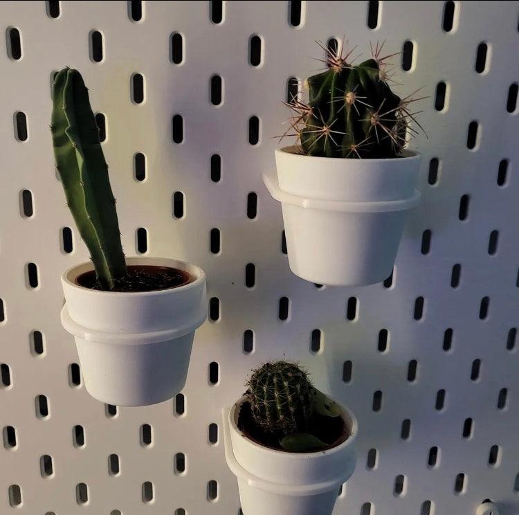 IKEA Skadis pegboard plant pot holder collection